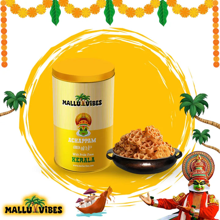 Traditional Kerala food Achappam, english - Homemade Kerala snacks Achappam kerala rose cookies Indian snacks