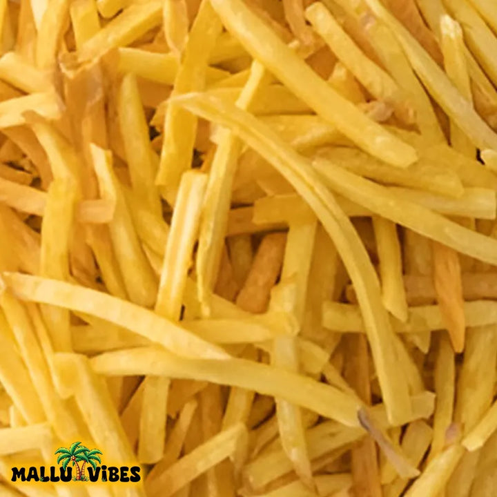 Kerala souvenirs crispy Tapioca chips golden and crunchy, malayalam - Indian snacks kappa upperi