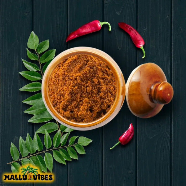 Homemade Fresh Prawn chammanthi podi with a savory and spicy taste, malayalam - unakka Chemmeen Chammanthi podi