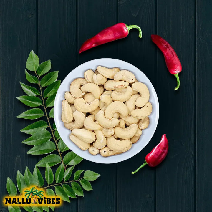 Freshly Made Kerala snacks cashew nuts, rich in flavor and nutrients, malayalam - Homemade Fresh cashew