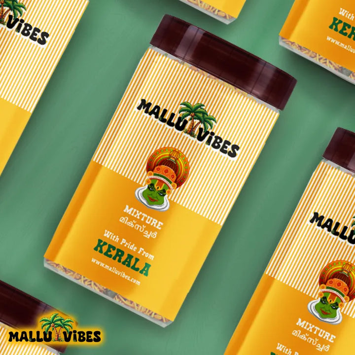 crunchy mixture in a Mallu Vibes Organic Kerala snacks, malayalam - Kerala snacks chivada