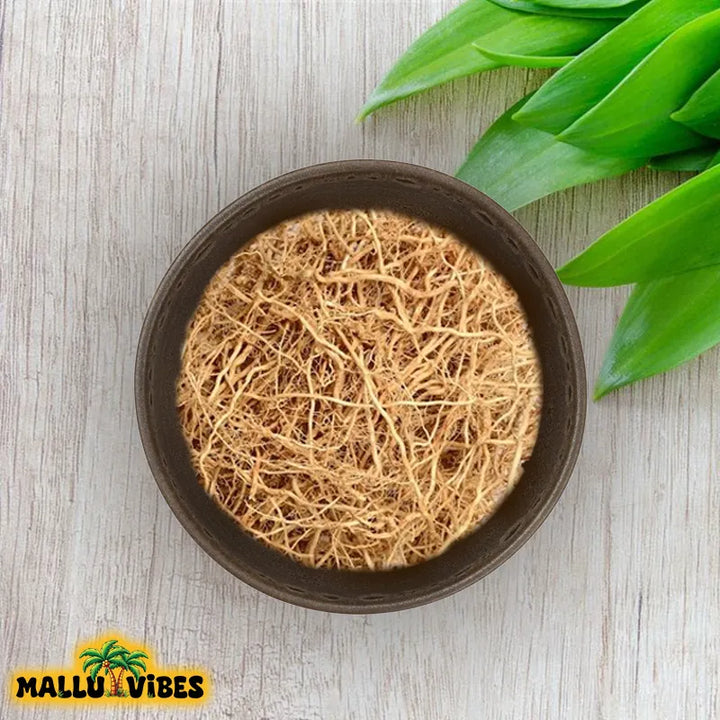 Natural Kerala vetiver roots with a rich, earthy and calming fragrance, malayalam - Organic Kerala ramacham