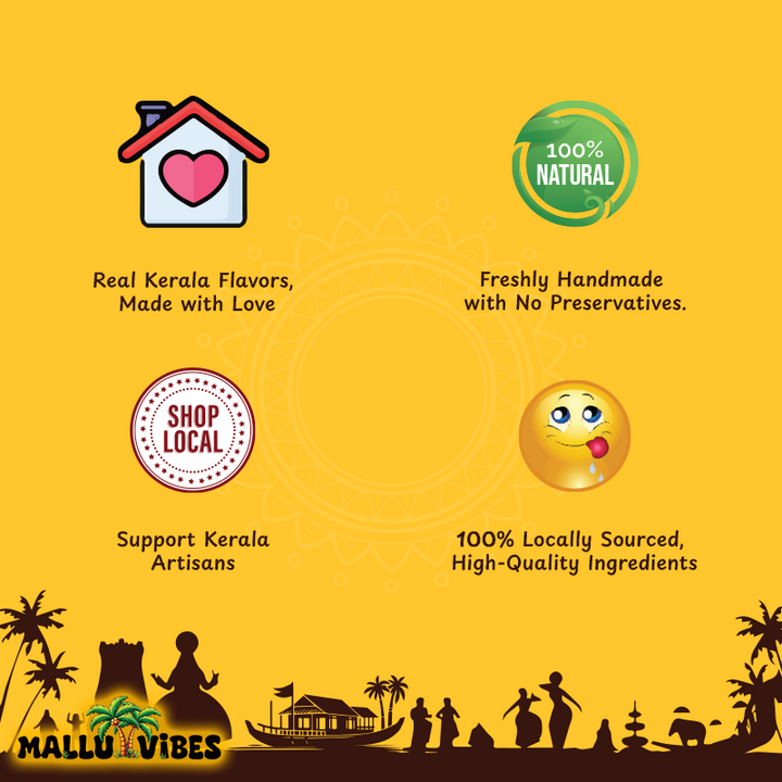 Homemade Fresh and Freshly Made Kerala snacks, No Preservatives, and Mallu Vibes Food Items