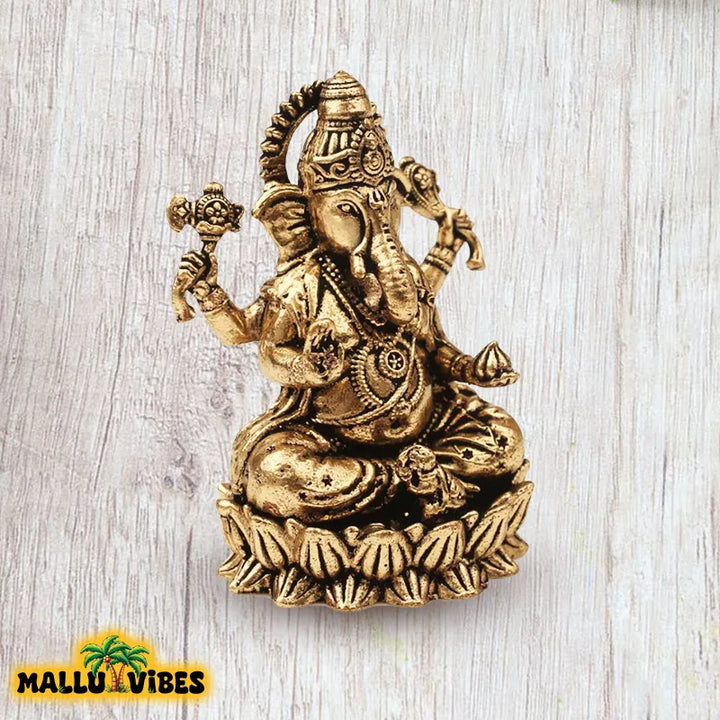 Traditional Kerala art Brass ganapathy statue and Unique Kerala handicrafts